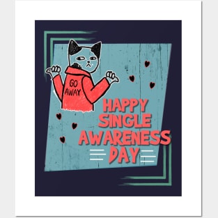 Happy Single Awareness Day Posters and Art
